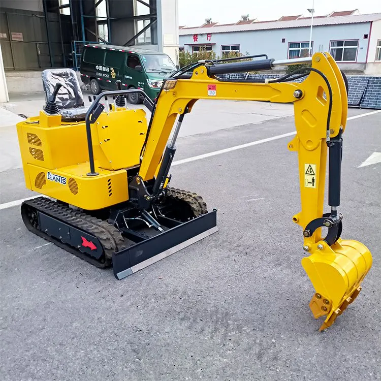 Мини багер за кућну употребу са гуменом гусеницом